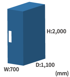 QT PRO Data Center Service - Full rack dimensions (QD1)