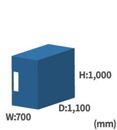 QT PRO Data Center Service - Half rack dimensions (QD1, 2, 3)