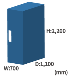 QT PRO Data Center Service - Full rack dimensions (QD2, 3)