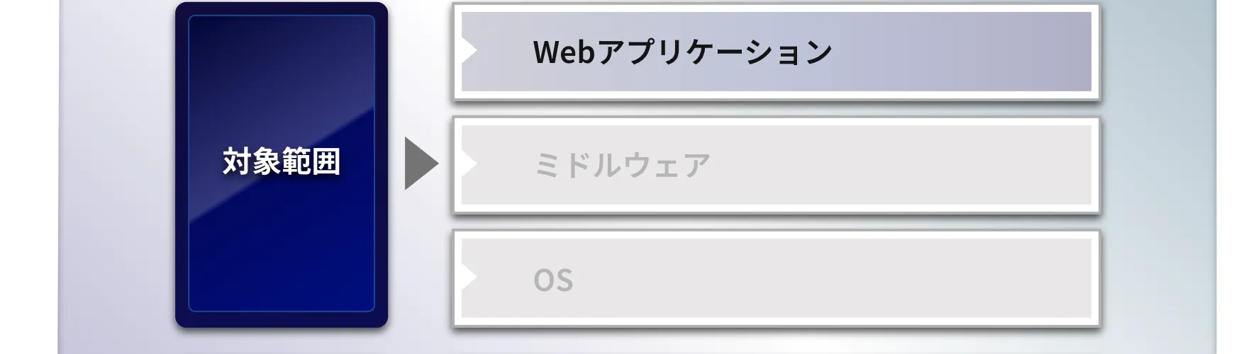 対象範囲：Webアプリケーション