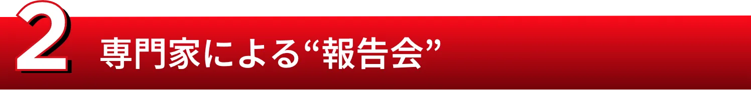 2.専門家による“報告会”